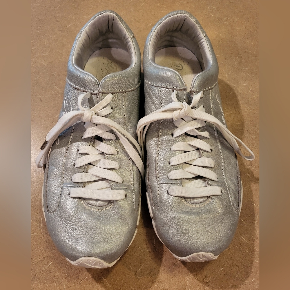 Diesel Metallic Silver Sneakers